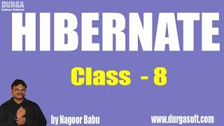 Hibernate Online Training ||  Class - 8|| by Nagoor Babu