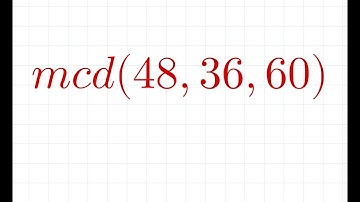 máximo común divisor | mcd(48,36,60) | Ejemplo 1 | Matematicas Simplificadas