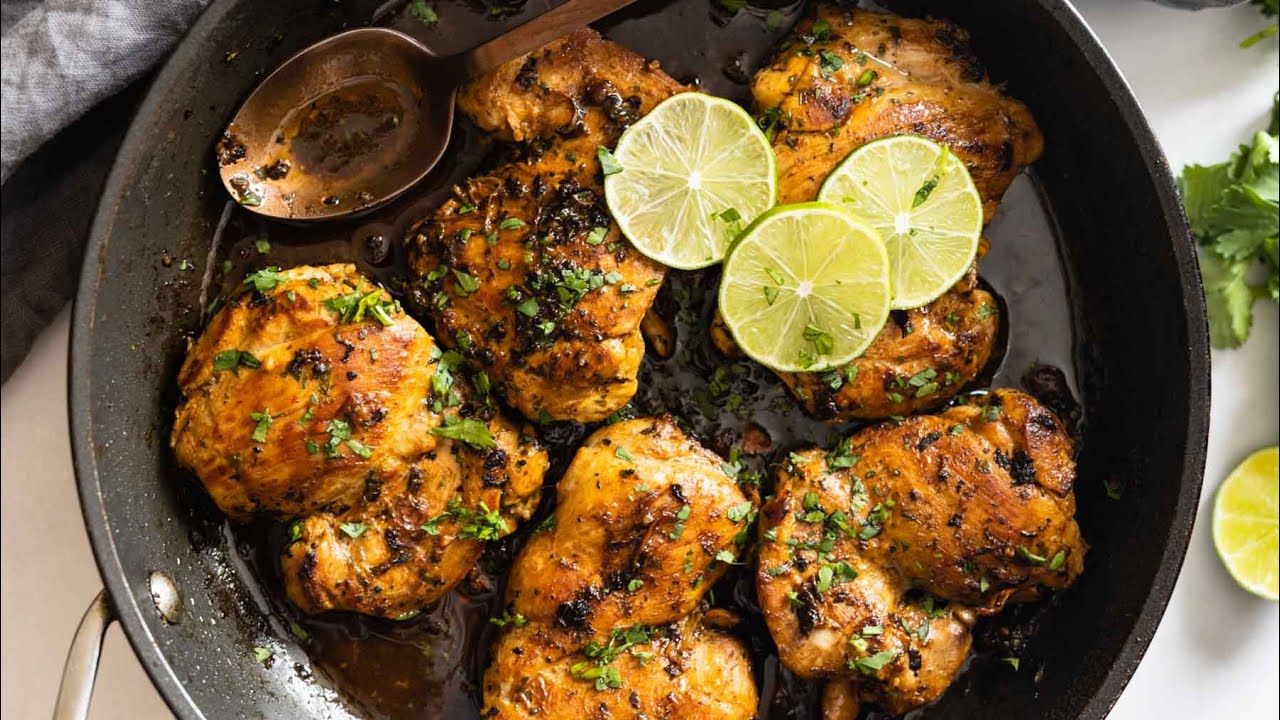 Cilantro Lime Chicken Thighs 30Minute Dinner Recipe YouTube