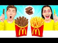 Real Food vs Chocolate Food Challenge #8 by DaRaDa Challenge