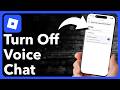 How To Turn Off Voice Chat On Roblox