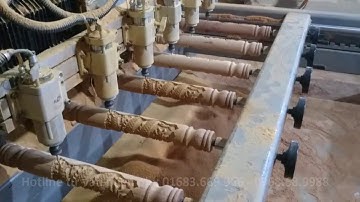 Máy cnc đục 4d, chuyên điêu khắc tượng gỗ, trụ cầu thang, đồ tân cổ điển...