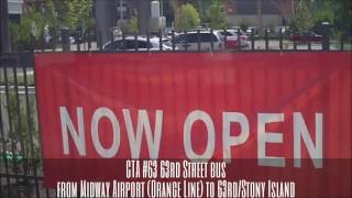 CTA 63rd Street bus from Midway Airport Orange Line to Island 2 07-29-16