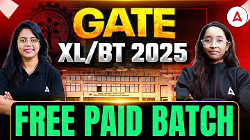 GATE XL BT 2026 | GATE 2026 Free Batch | GATE Biotechnology Free Coaching | GATE XL Free Classes