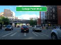 ⁴ᴷ⁶⁰ Driving NYC: College Point Boulevard in Flushing, Queens