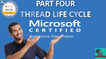 Thread Life Cycle  Programming in C#   Exam 70 483 Tutorial  MCSD Certification  B2A ACADEMY CHANNEL