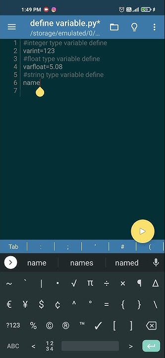 Declare integers variable , Float variable ,string variable in python ...