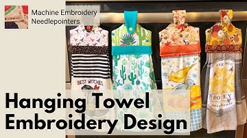 Hanging In-the-Hoop Towel Embroidery Design (Machine Embroidery)