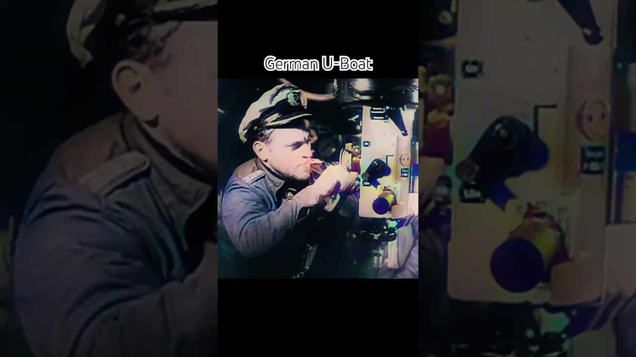 WW2 1942 | Das Boot German U-Boat Diving to PD (Periscope Depth) 