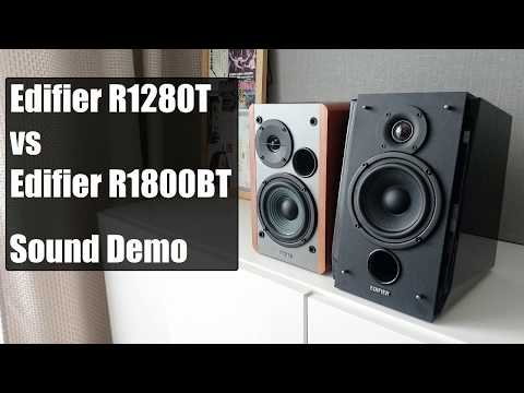 Edifier R1280T vs Edifier R1800BT  ||  Sound Demo