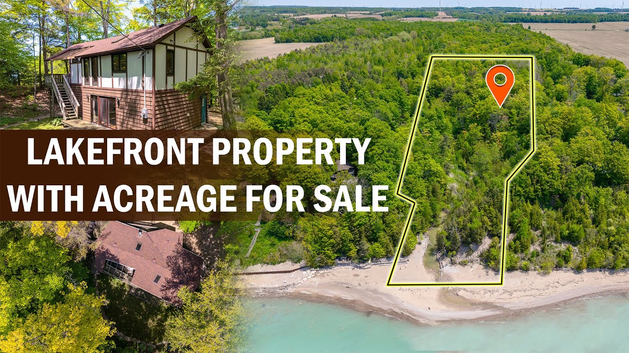 FOR SALE: 3 Acre LAKEFRONT Estate on Ravine in btw Grand Bend & Bayfield | 75331 Glitter Bay Cr