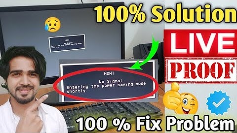 Entering the power saving mode shortly FIX_100% 2023 | How to Solve Entering Power Save Mode Problem