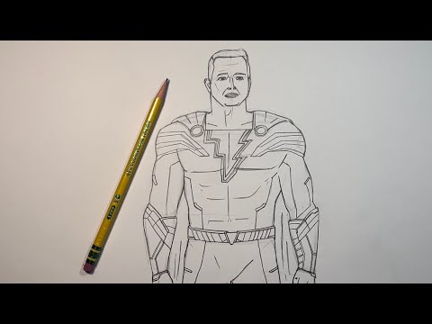 How To Draw SHAZAM From Shazam Fury Of The Gods 