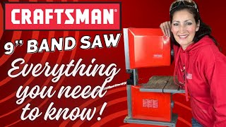 CRAFTSMAN 9" BAND SAW (Everything you NEED TO KNOW) CMXEBAR600 Unboxing Parts Set Up Demonstration