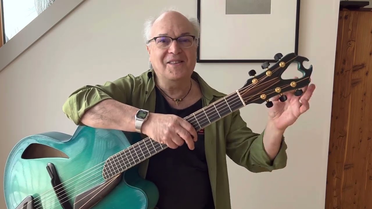 The Blue Guitars: Jimmy D'Aquisto's Blue Centura Deluxe - YouTube