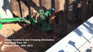 Covert Ave Grade Crossing Elimination Time Lapse
