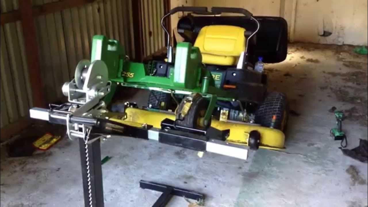 John Deere Z255 Deck Belt Repair - YouTube