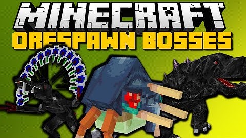 Minecraft: ORESPAWN BOSS FIGHT (Bosses, King Dragons & More) Ep 2 - Mod Showcase
