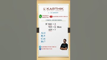 CODING DECODING tnpsc #karthikstudycircle #sscreasoning #tnpscgroup4 #shorts  #ssc #rrbalp