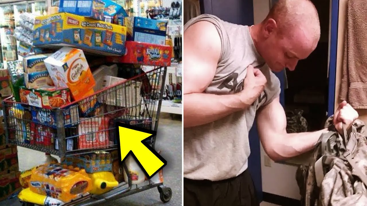 Army Dad Snaps Pic After Spotting What’s In Shopper’s Grocery Cart