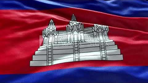 4k render Cambodia Flag video waving in wind Cambodia Flag Wave Loop waving in wind Cambodia Flag