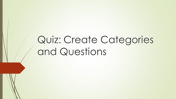 Create Quiz Questions