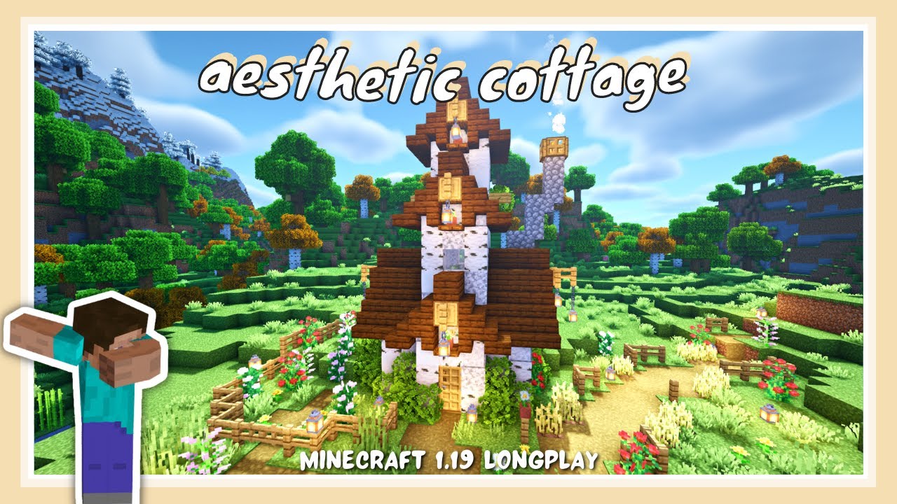 Minecraft 1.19 Peaceful Longplay | Aesthetic Cottage (No Commentary ...