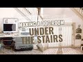 making a dog room under the stairs // dog house under the stairs