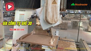 Máy CNC 5 Trục PRO MASTER-T4 – Gia Công Tựa Ghế Cong Chuẩn Xuất Khẩu