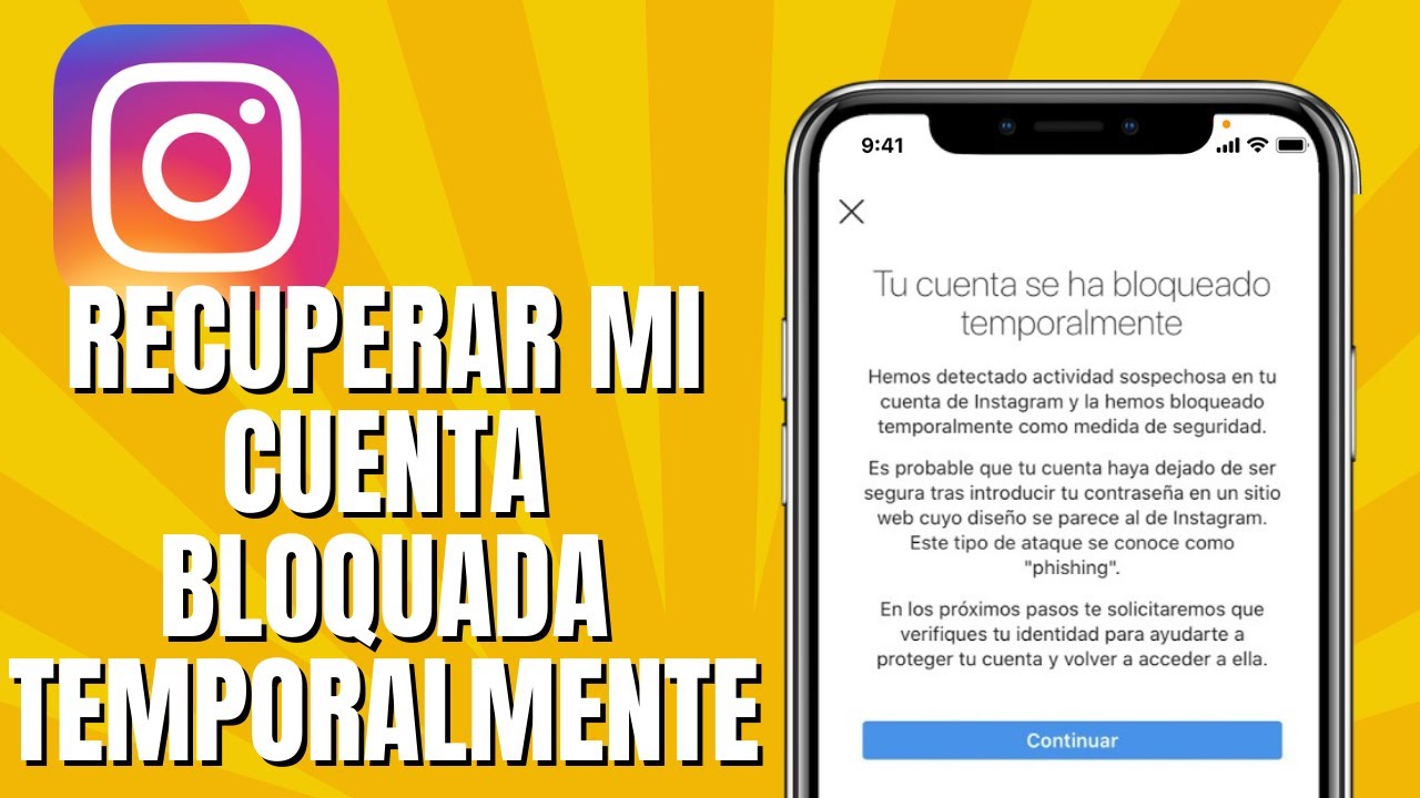 Tu Cuenta Se Ha Bloqueado Temporalmente Instagram Phishing