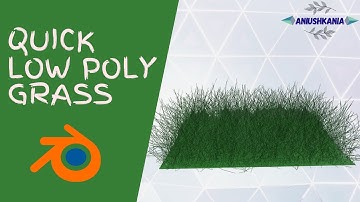 Quick Low Poly Grass || Blender Tutorial