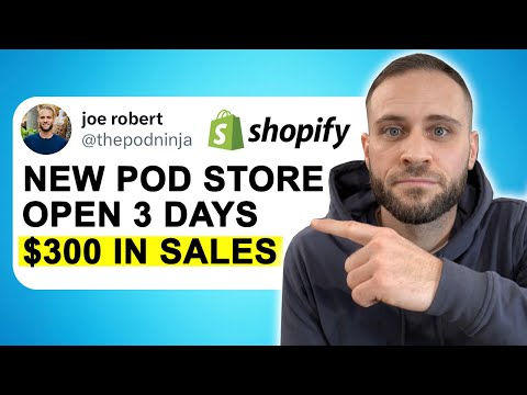 SIMPLE STRATEGY That Made Me $300 In Print On Demand Sales On A New Store