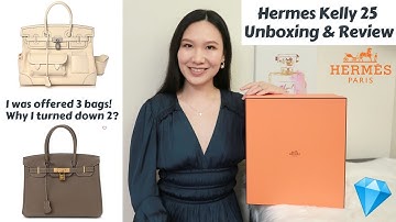 HERMES KELLY 25 UNBOXING & REVIEW: WHAT FITS, MOD SHOTS 💎 I WAS OFFERED 3 BAGS BUT TURNED DOWN 2❗