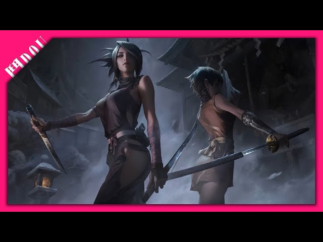 Видео Живые обои «Tenchu Kurenai in the Night with a Dagger 4k»