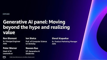 AWS re:Invent 2023 - Generative AI panel: Moving beyond the hype and realizing value (CMP209)