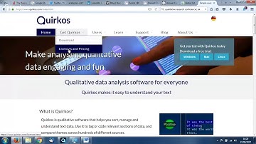 Learn Quirkos in 20 minutes... Live!