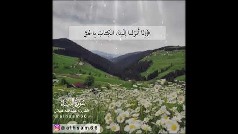 ماتيسر من سوره النساء" القارئ عبد الله غيلان" المثبت بارك الله فيكم👇