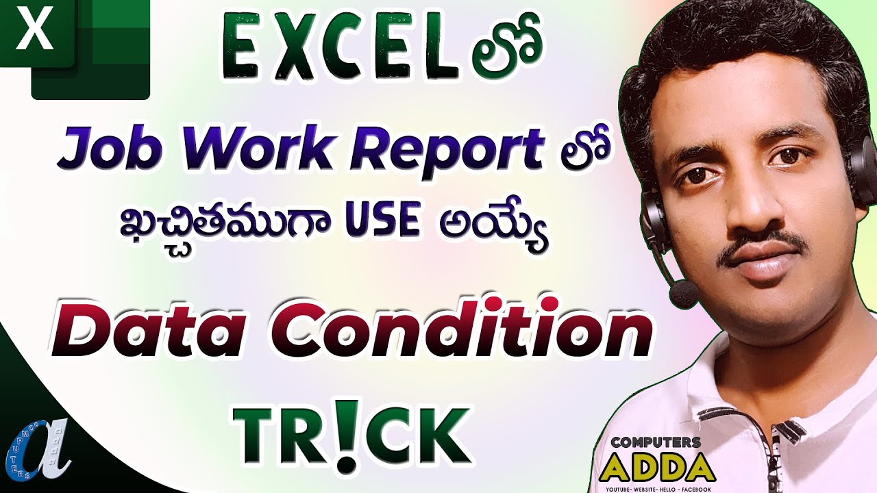 # Advanced Data Condition Trick in Ms-Excel Telugu || Prevent ...