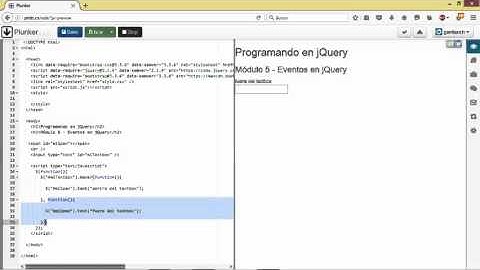 evento hover | Eventos en jQuery | Programando en jQuery