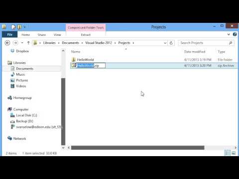 Visual Studio Project File and Folder Management - YouTube