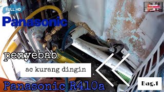 How to flushing the AC outdoor unit R410a, There is water in the AC system