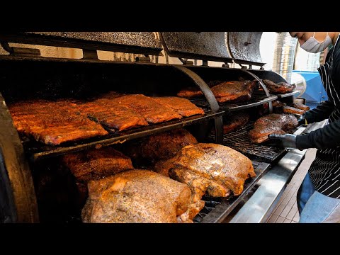 월매출 1억6천! 이태원의 소문난 텍사스 바베큐, 브리스킷과 스페어립 / Amazing Texas BBQ, brisket, ribs - Korean street food