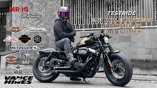 MOTOVLOG: TESTRIDE 2013 HARLEY SPORTSTER 48 WITH VANCE&HINES EXHAUST FULL-SYSTEM INDONESIA