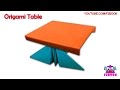 Origami Table Folding Instructions Video 119 - F2BOOK Origami For Kids