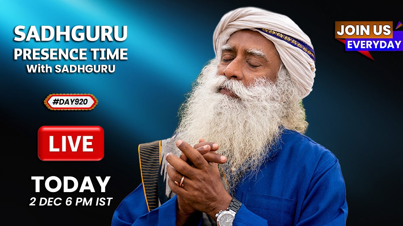 🔴LIVE | Sadhguru Presence Time | YOGA WITH SADHGURU | Isha Yoga Center | 6 PM | 2 Dec | 