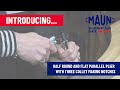 Maun Half Round And Flat Jaws Parallel Plier With Three Collet Making Notches