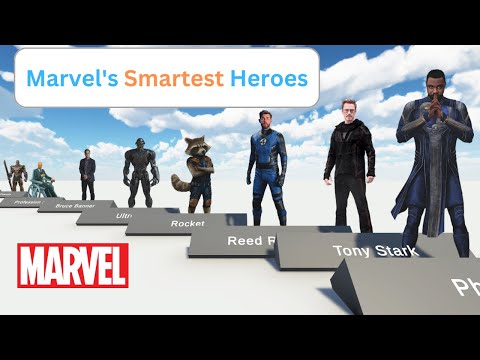 Most intelligent characters in marvel comparison in 3d | Most intelligent MCU Characters