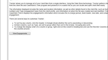 Data Store Administration Tool: Tracker