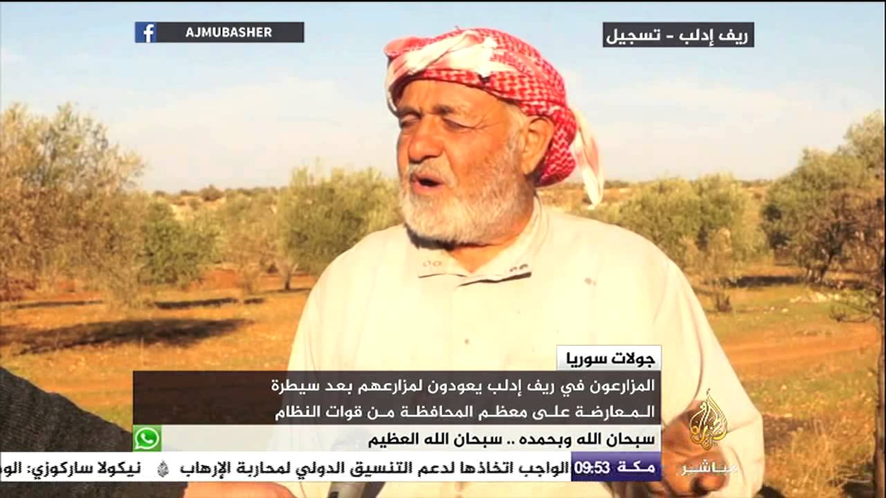 مزارعون في ريف إدلب يعودون لمزارعهم بعد سيطرة المعارضة على معظم المحافظة