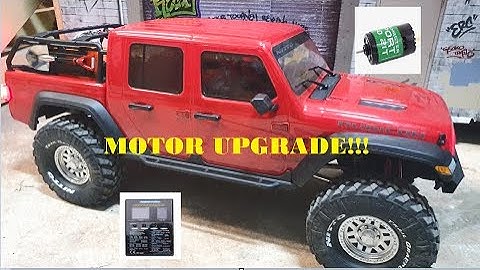Axial SCX10.3 Gladiator Motor upgrade & Programming Firma ESC  - HOW TO